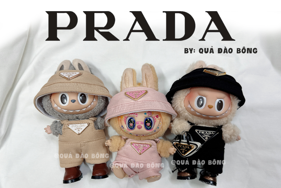 #PRA01 - Labubu Clothes - Overall P.D Set (handmade)