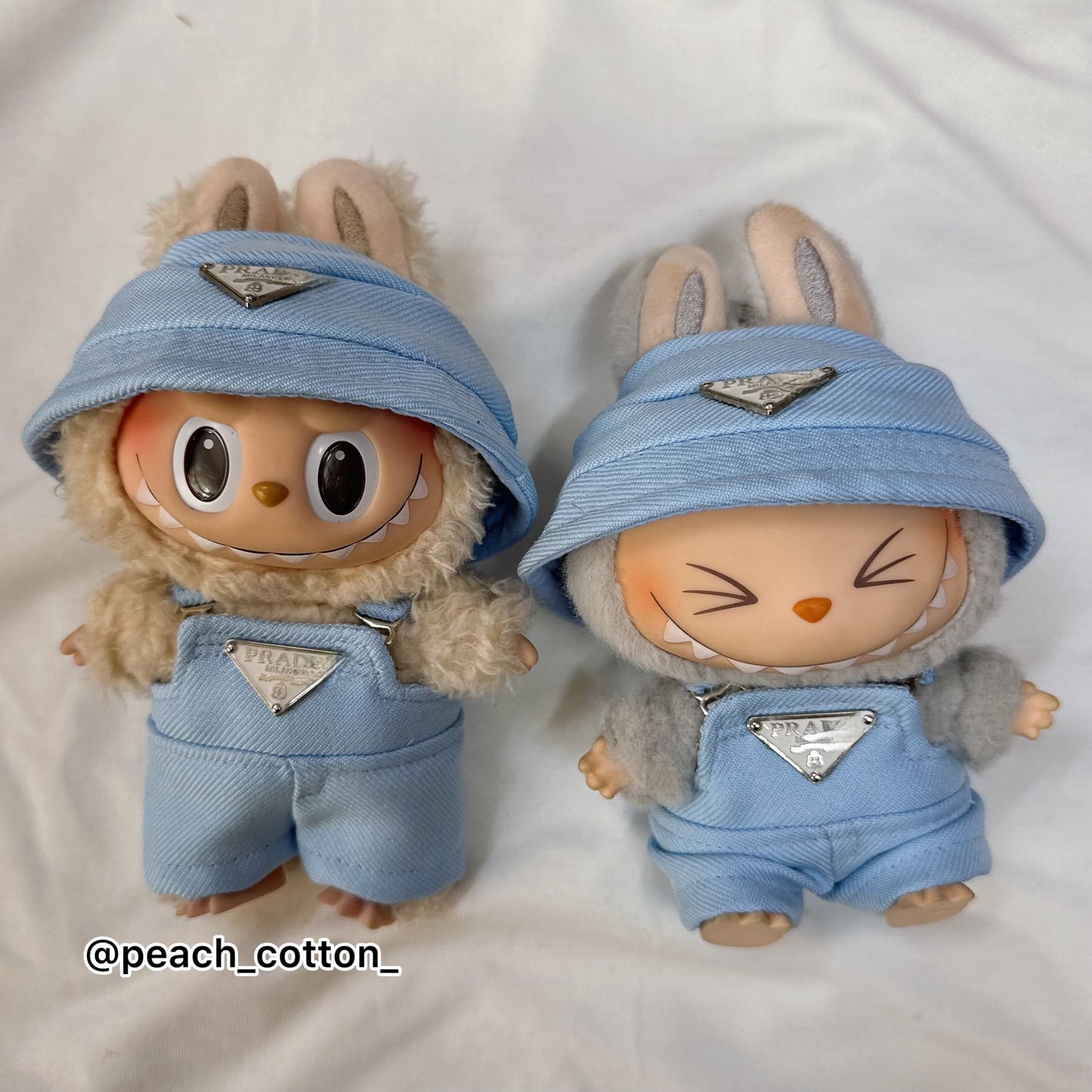 #PRA01 - Labubu Clothes - Overall P.D Set (handmade)