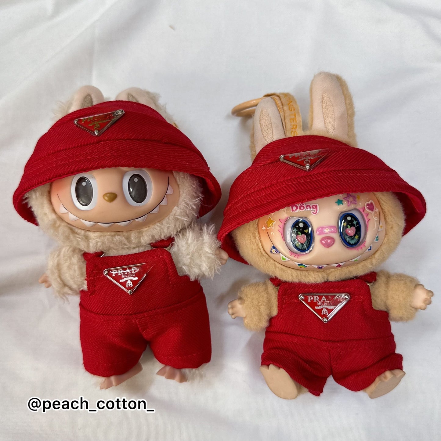 #PRA01 - Labubu Clothes - Overall P.D Set (handmade)